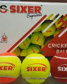 Sixer Supremo Heavy Cricket Tennis Ball – Multicolour
