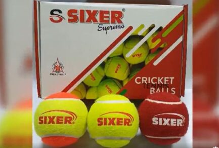 Sixer Supremo Heavy Cricket Tennis Ball - Multicolour
