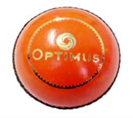 Optimus Thunder Leather Cricket Ball - Orange
