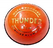 Optimus Thunder Leather Cricket Ball – Orange