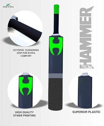 Jaspo Hammer Indoor Cricket Bat - Image 3